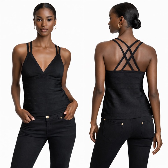 Versace Other - Versace Strappy Bandage Top | Black | Bodycon | Size S